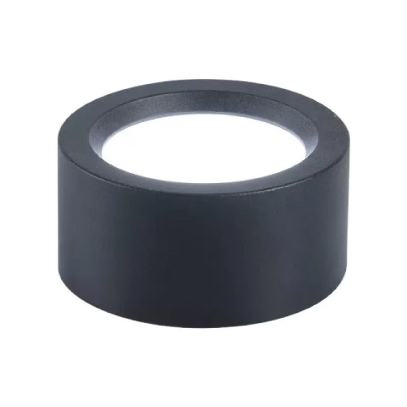 Round surface mounted LED downlight with black shell, white light, 9W to 24W options