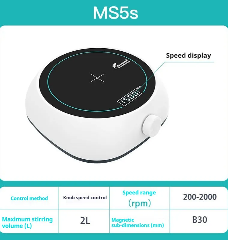 Heating constant temperature digital display magnetic stirrer with plastic body, 1L 2L capacity laboratory mixer