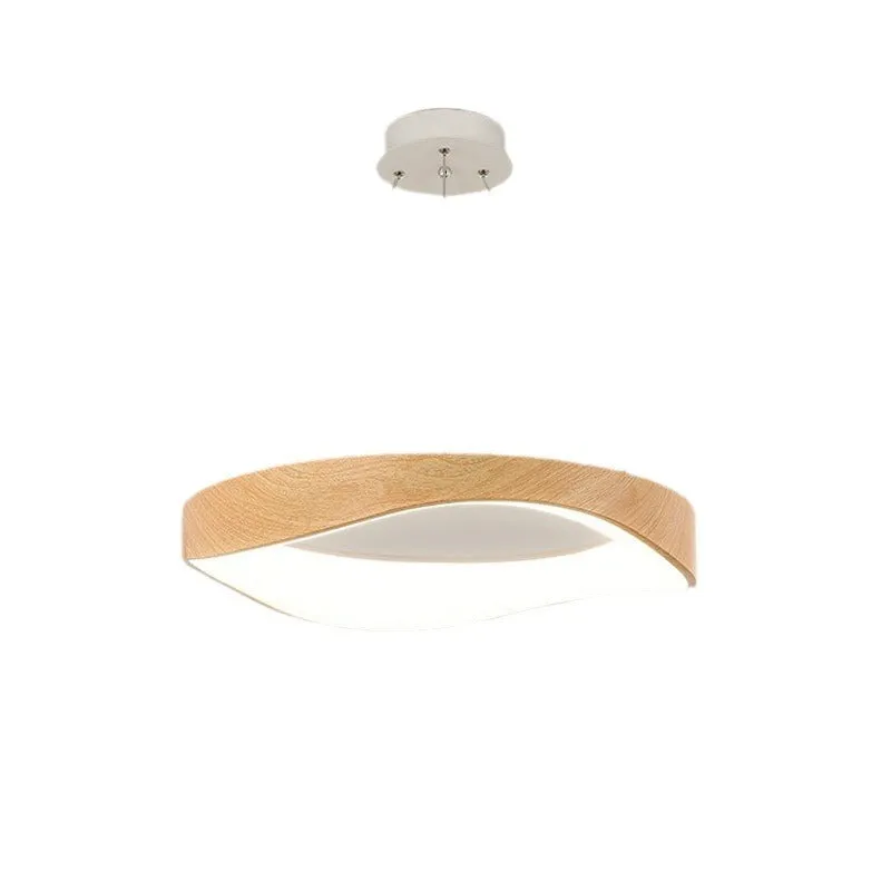 Nordic creative wood grain restaurant bar chandelier 40cm pendant light with three finish options