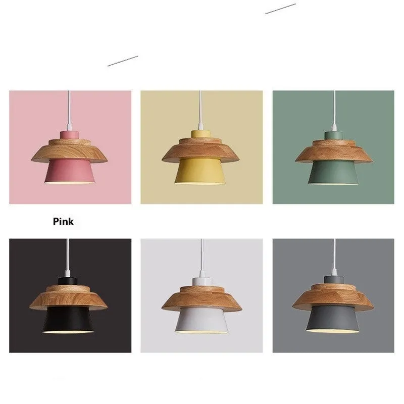 Nordic minimalist pendant light in white with warm bulb, 220V, for living room or dining room