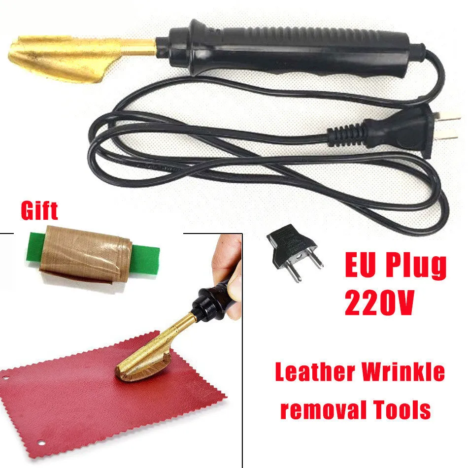 Black ABS wrinkle grinding and heating tool on a workbench