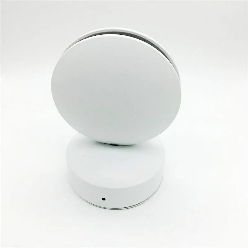 Modern aluminium and glass wall spotlight bar with multi-colour LED lighting