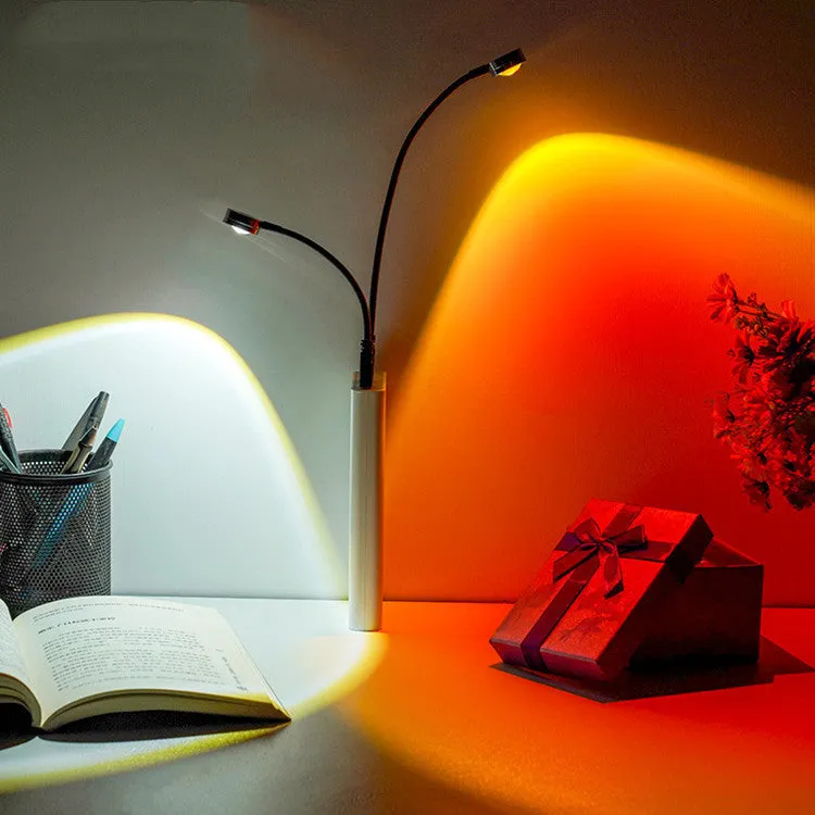 USB plug-in LED night light with projection cartoon design aluminium shade 180mm