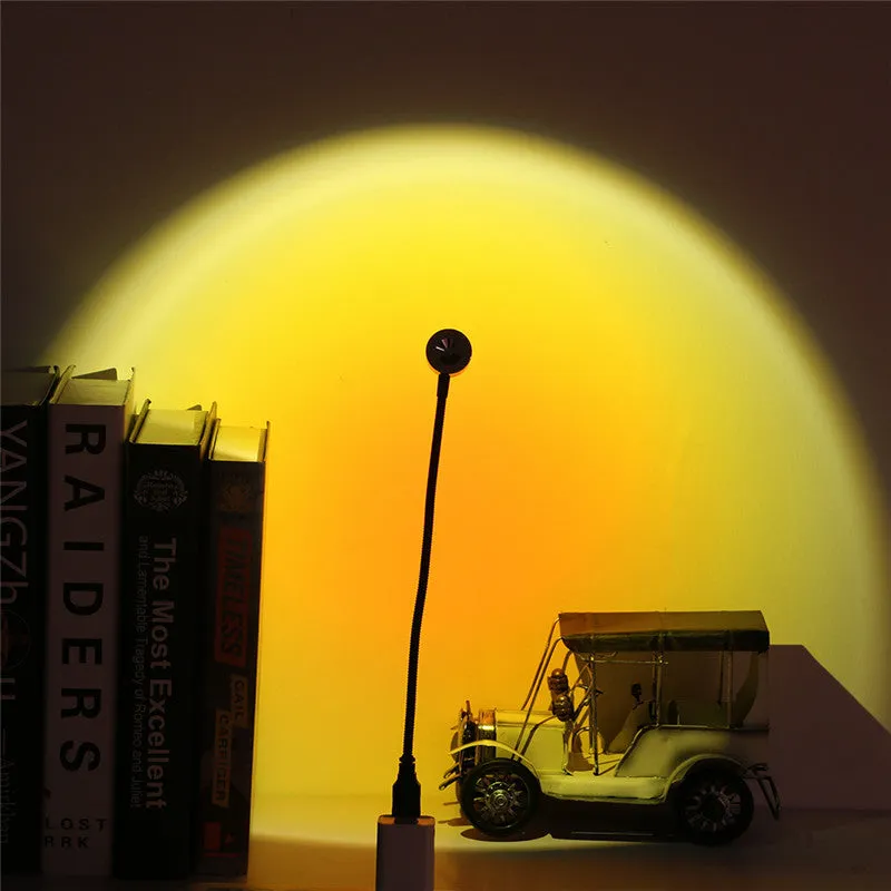 USB plug-in LED night light with projection cartoon design aluminium shade 180mm