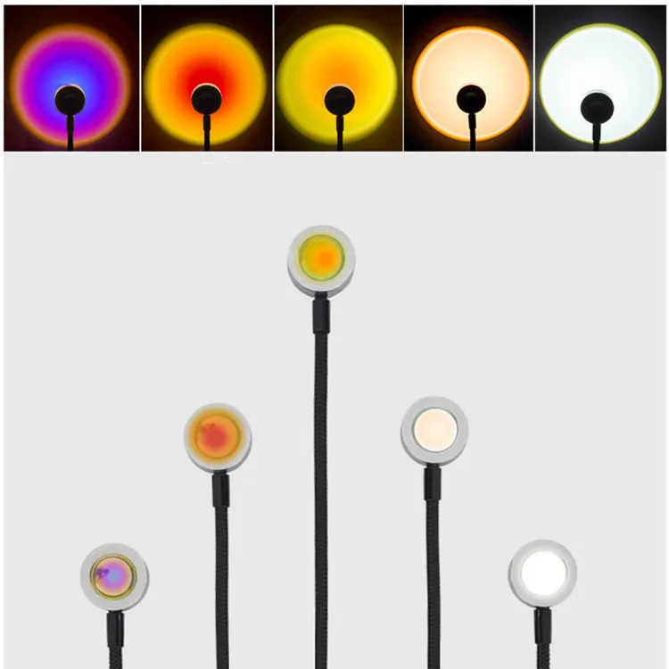USB plug-in LED night light with projection cartoon design aluminium shade 180mm