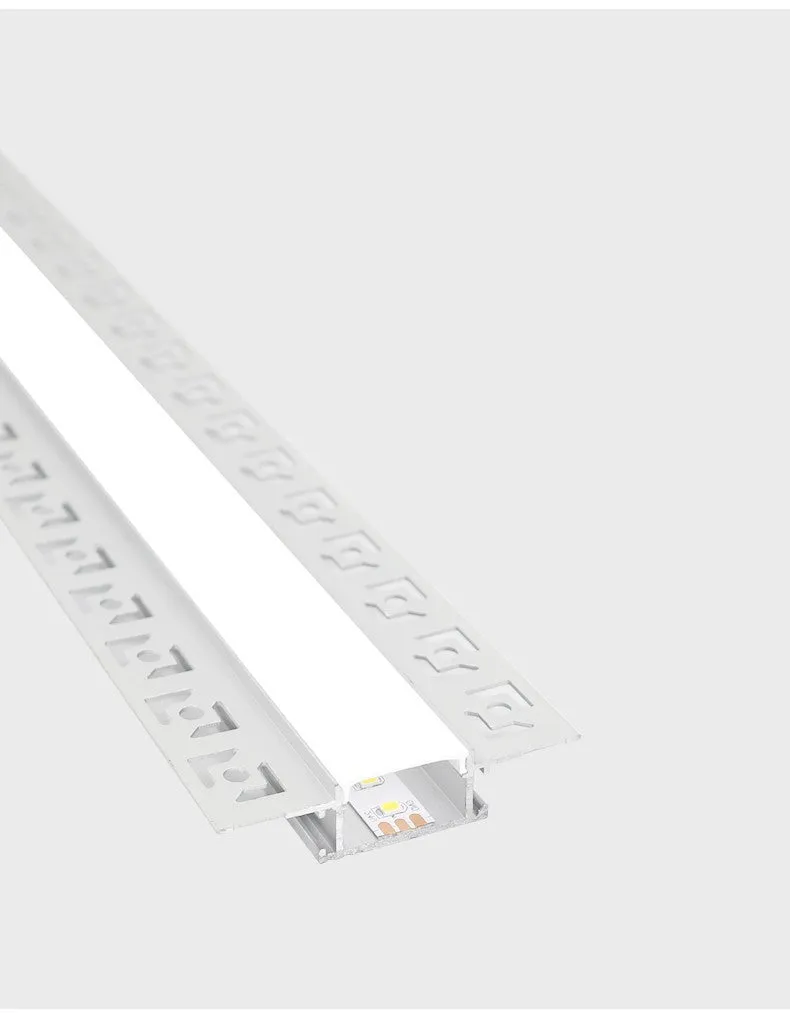 Intelligent control light strip embedded part black aluminium alloy with acrylic lampshade 12.5cm length