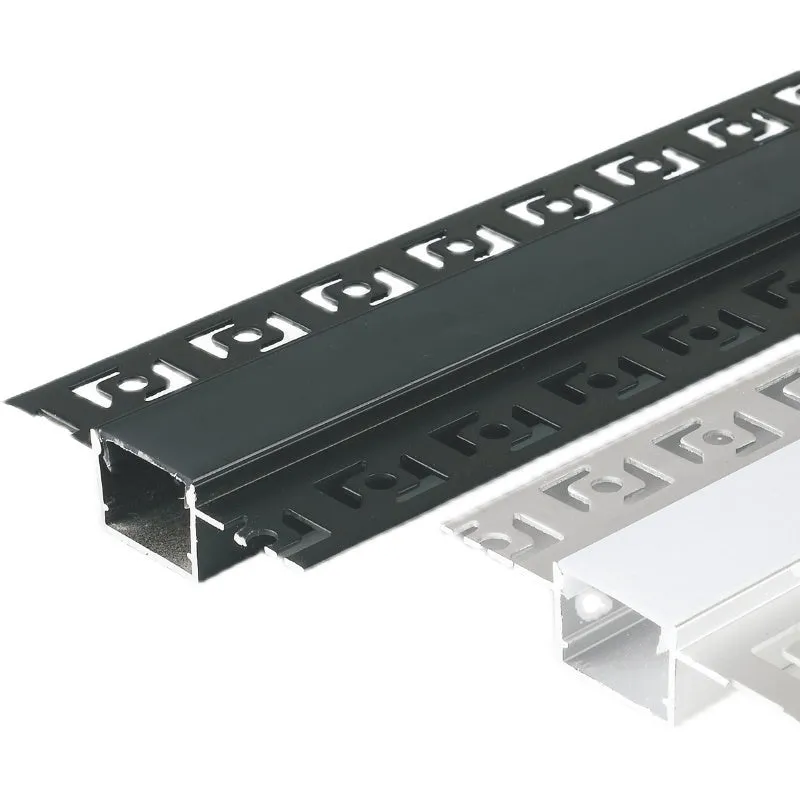 Intelligent control light strip embedded part black aluminium alloy with acrylic lampshade 12.5cm length