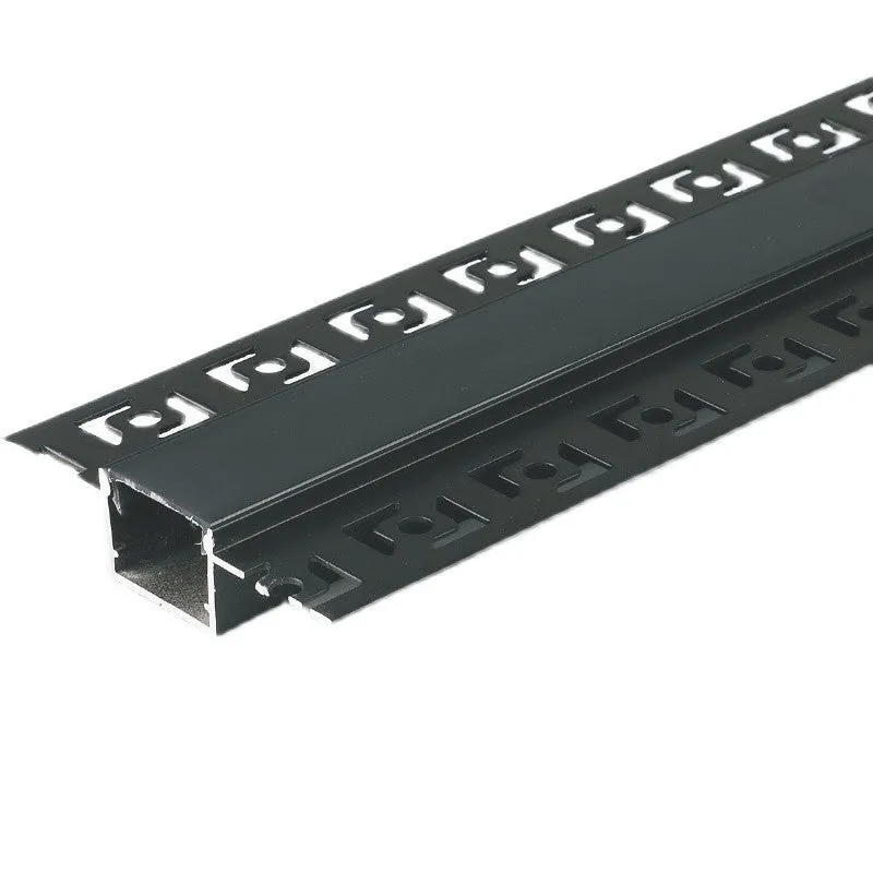 Intelligent control light strip embedded part black aluminium alloy with acrylic lampshade 12.5cm length