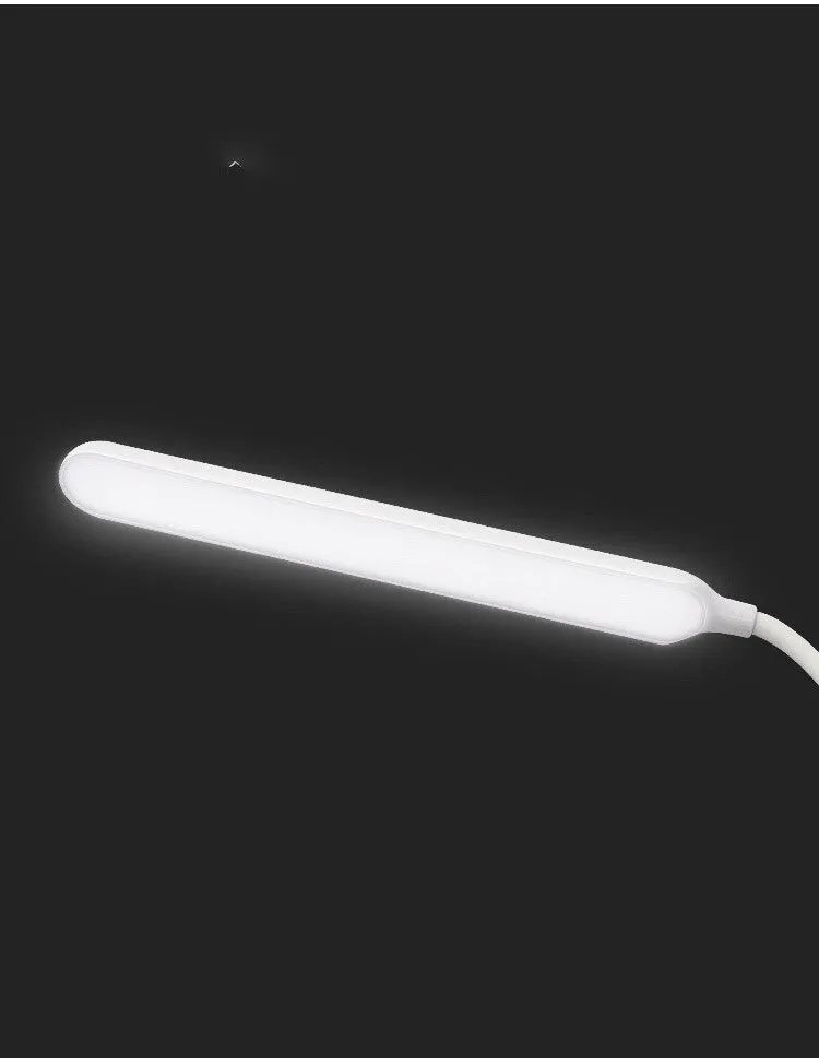 LED eye lamp with touch switch modern simple design plastic lampshade white colour