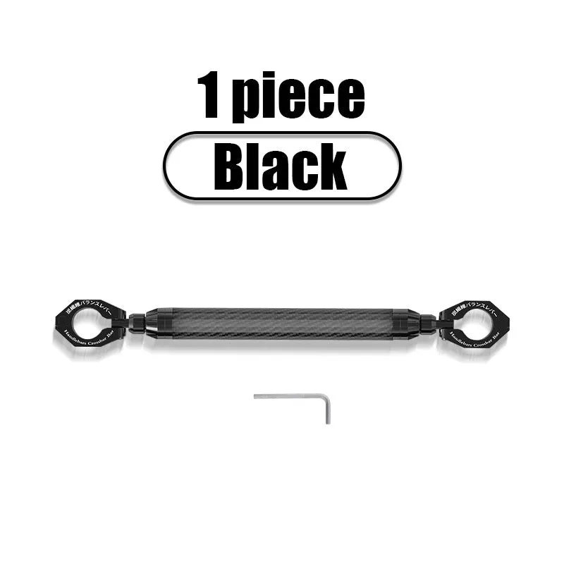 Red and black T6 aluminium alloy carbon fiber motorcycle balance bar handlebar with CNC anodic oxidation finish