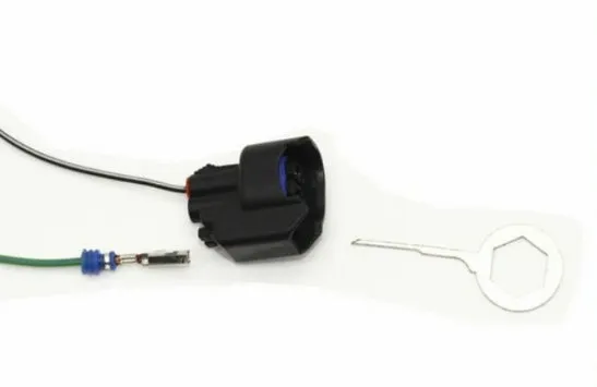 Set of hardened steel wire needle retractors for automotive connector extraction in multi-colour options