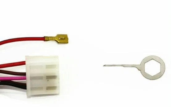 Set of hardened steel wire needle retractors for automotive connector extraction in multi-colour options