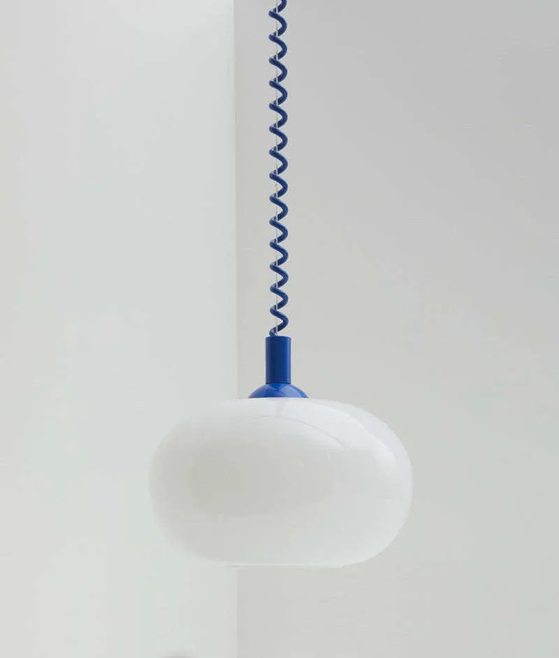 Chinese style glass chandelier D250mm modern simplicity with red flexible wire
