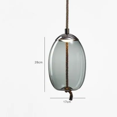 Modern glass chandelier with LED light, 30x30.5cm, for restaurant and home decoration
