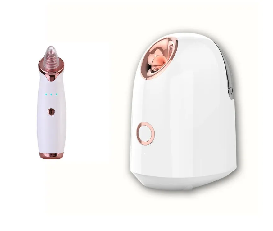 White steam facial spray hydration apparatus with 150ml water tank, USA 220V warm mist steamer