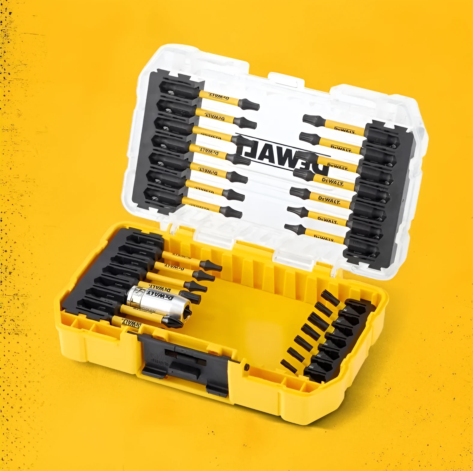 29-piece electric screwdriver bit set including cross nunchaku batch head, locked in place, compatible with TSTAK