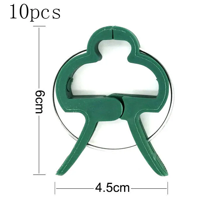 Green plant fixing clips for supporting tomatoes cucumbers and climbing vines