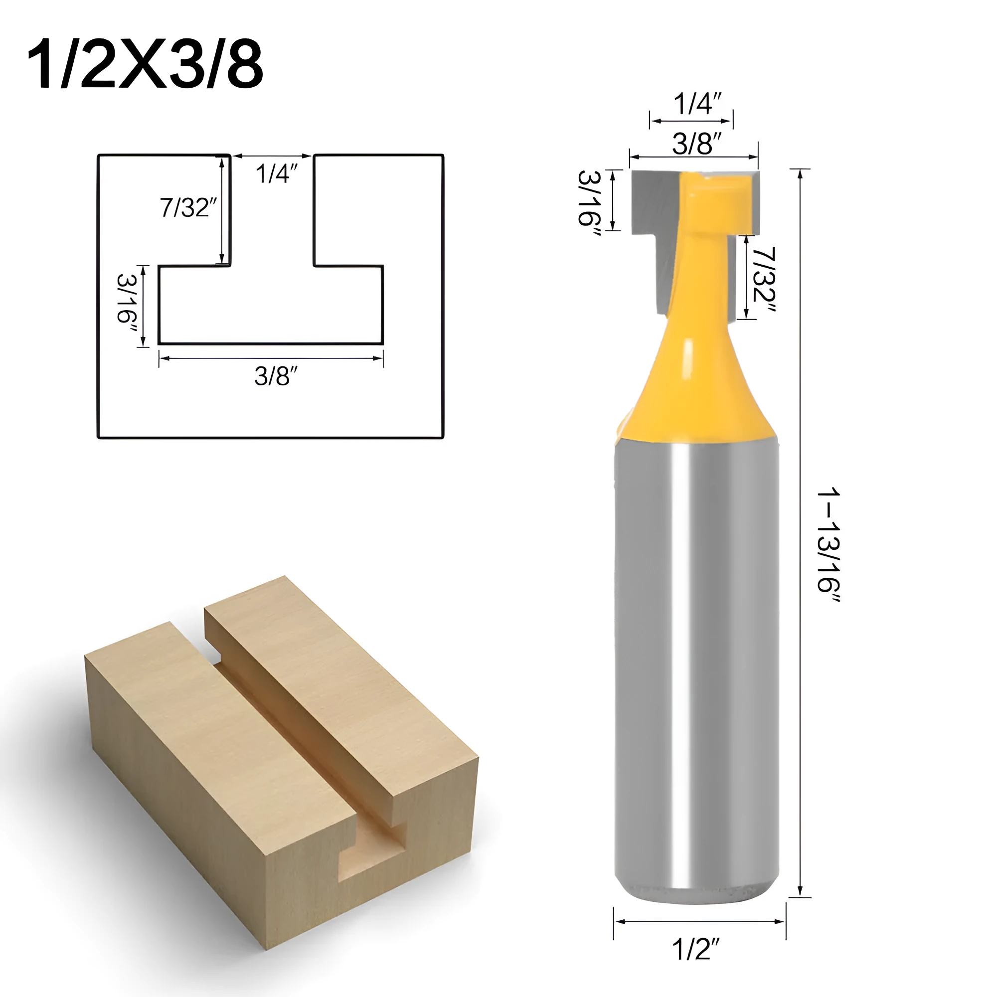 YG6 alloy and carbon steel keyhole knife slotting cutter in plastic box with 1/2 x 3/8 to 12 x 1/2 sizes