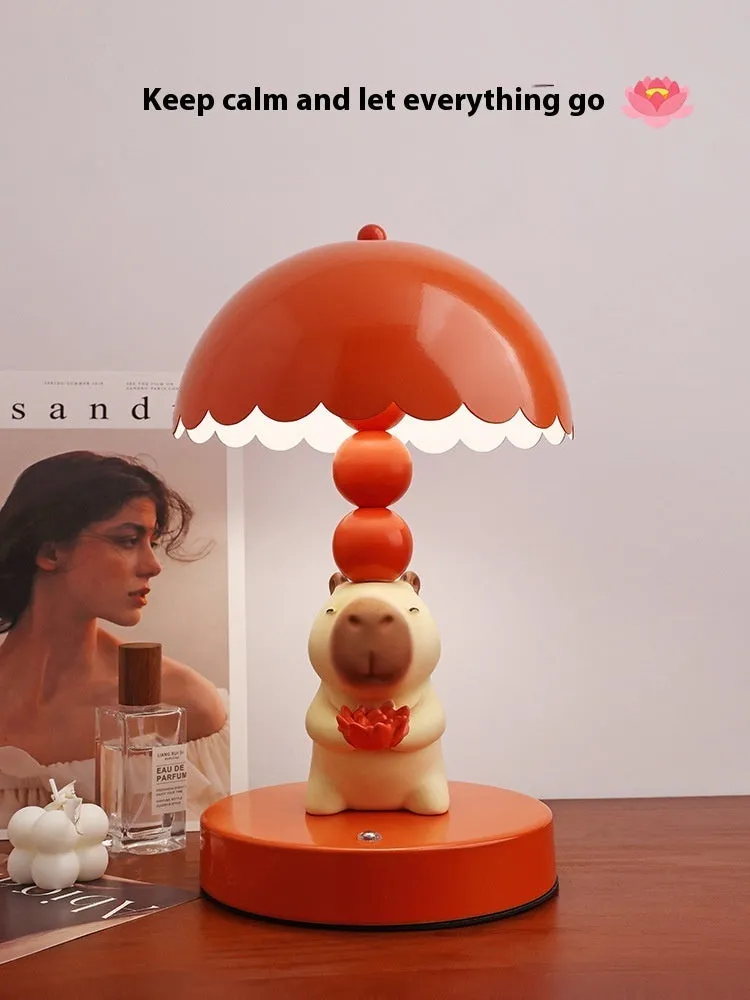 Kappabala resin wrought iron bedroom table lamp night light simple modern design
