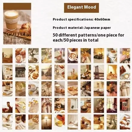 Japanese style printed art notebook with 50 paper sheets in colour romantic moment