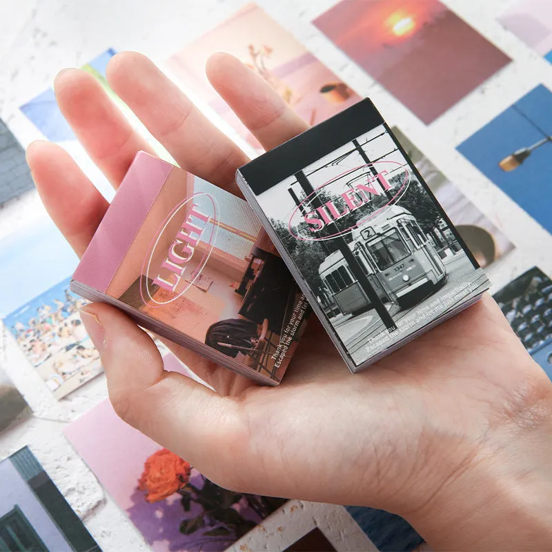 Japanese style printed art notebook with 50 paper sheets in colour romantic moment