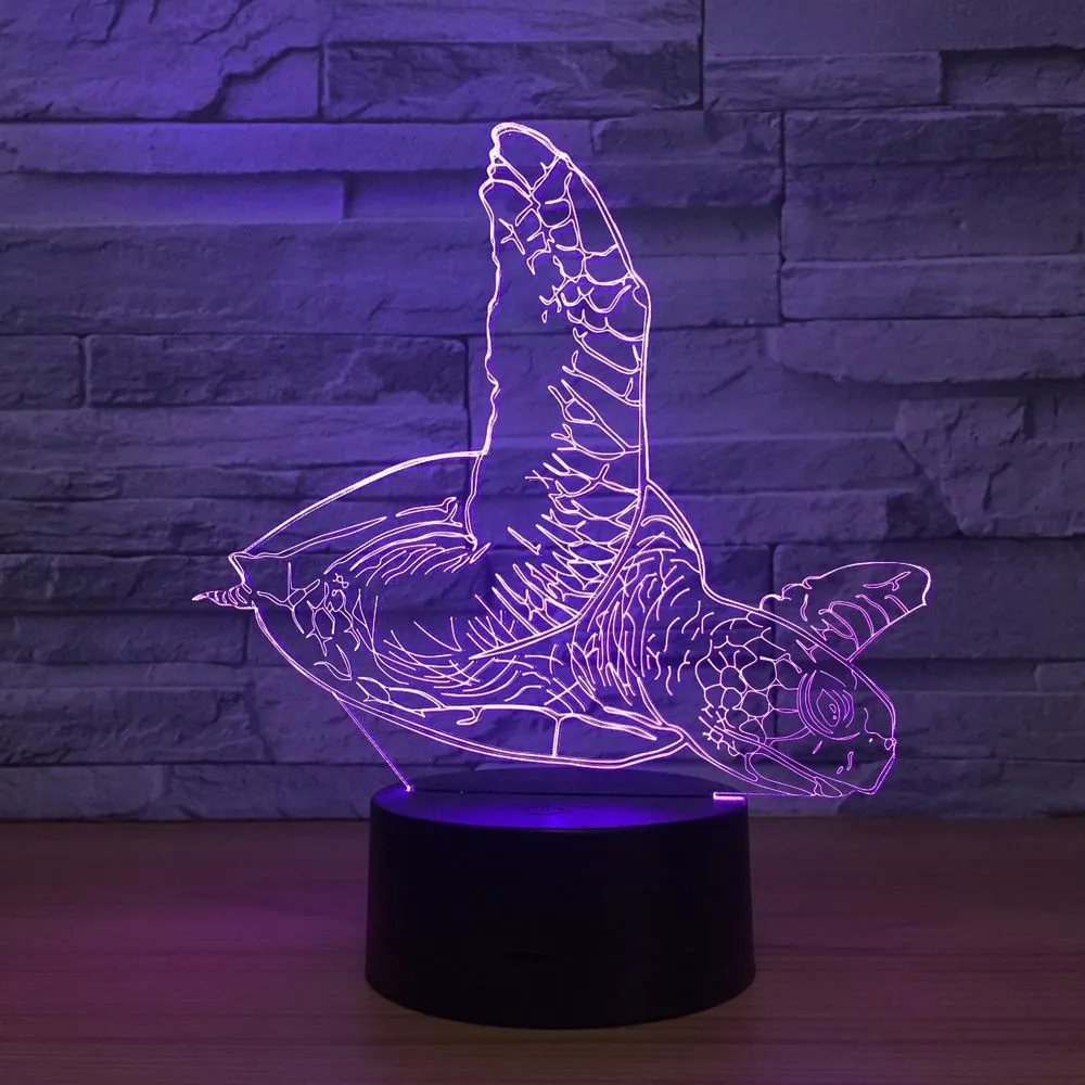 LED touch remote control desk lamp in black with 7 colour change acrylic plate on compact ABS base