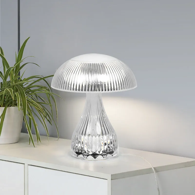 USB rechargeable table lamp with three colour modes and 20x16cm acrylic body