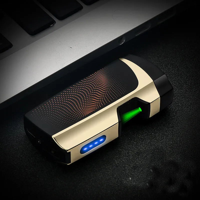 Multi-function metal windproof cigarette lighter in 5 colours, size 74.6 x 35.6 x 17mm, gift box