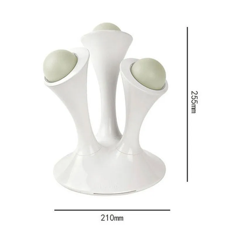 Decorative mushroom lamp with colourful LED gradient glow on bedside table, 21.5cm height