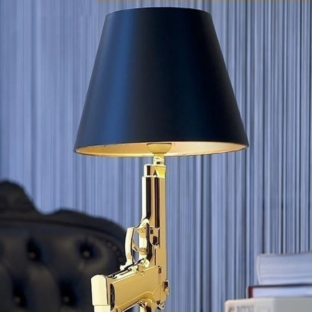 Creative desk lamp with resin base, Nordic style, plated gold finish, 235x425mm, 220V US plug