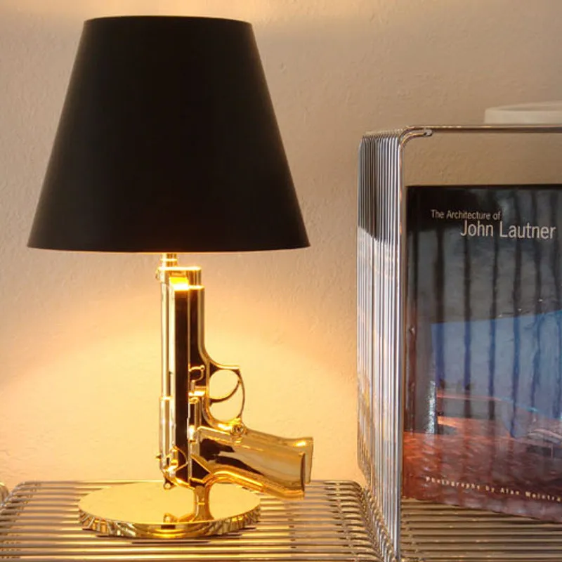 Creative desk lamp with resin base, Nordic style, plated gold finish, 235x425mm, 220V US plug