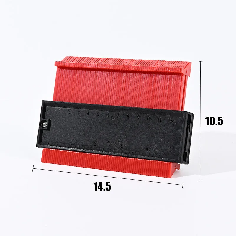 Contour shaper radian ruler in ABS material for woodworking, 5 inch and 10 inch sizes, blue colour