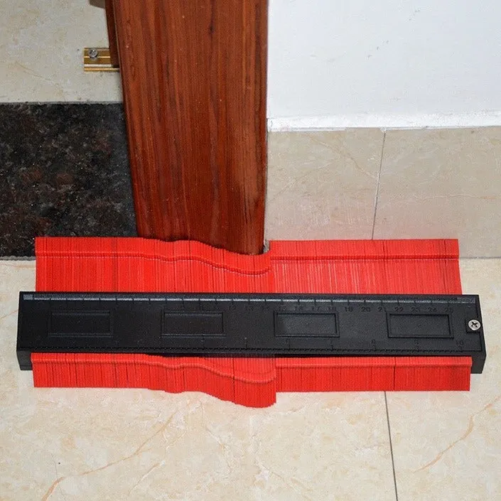 Contour shaper radian ruler in ABS material for woodworking, 5 inch and 10 inch sizes, blue colour