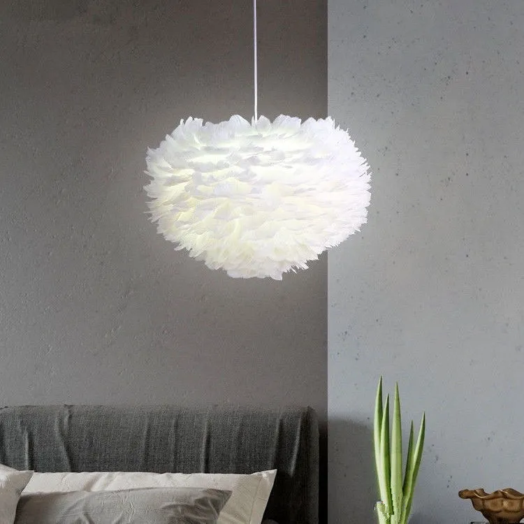 Modern minimalist iron and PVC chandelier in grey with remote control and Tmall Genie smart compatibility