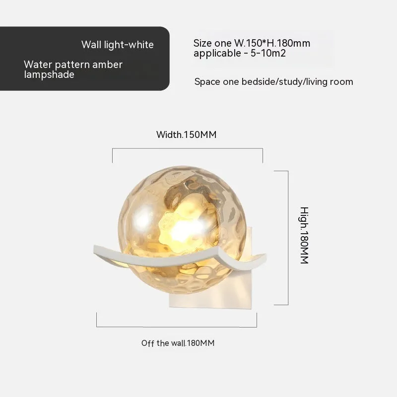 European wall lamp 5017 B with black milky white cover for bedside use