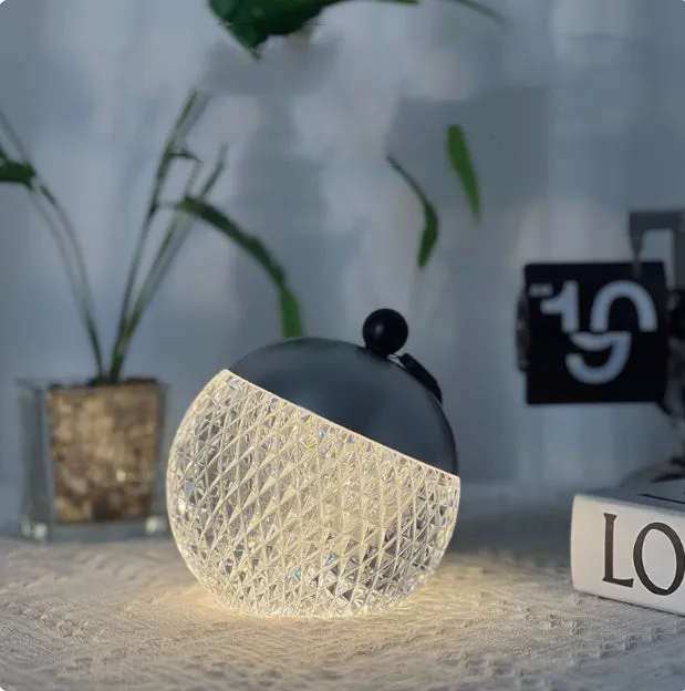 Portable dimmable night lamp in modern minimalist design with touch control
