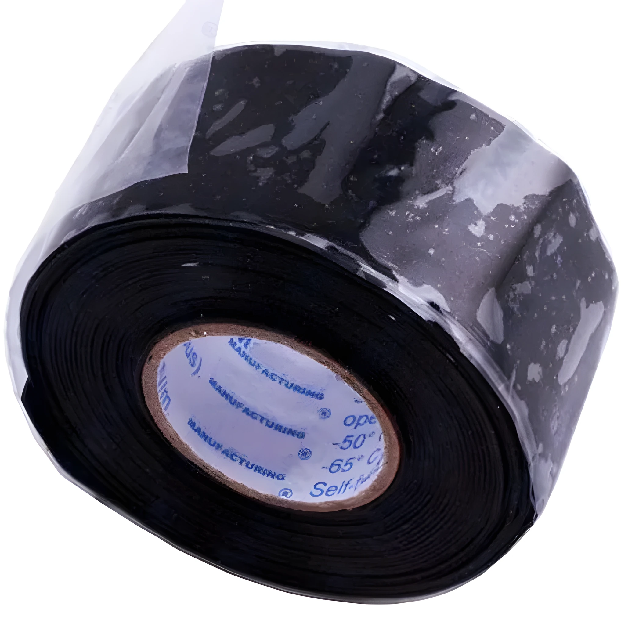 Roll of black waterproof silicone repair tape 3 m length for sealing pipes and electrical connections