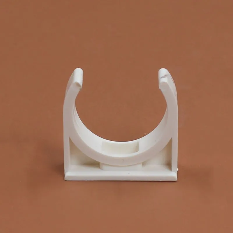 PVC U-shaped card pipe clamp force code plastic pipe clip for 16mm to 50mm pipes in packs of 100 or 200