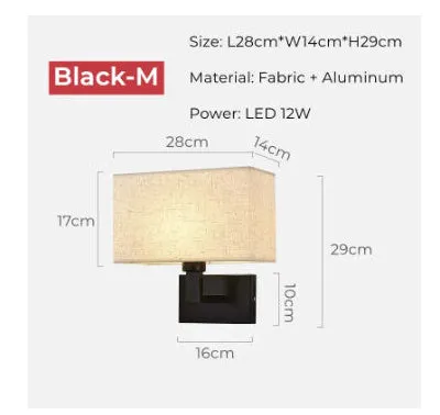 Modern simplicity fabric wall lamp with iron frame copper beige cloth cover for hotel study