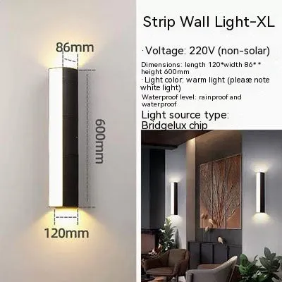 Up down photo outdoor wall washer warm white light modern simplicity style on exterior wall