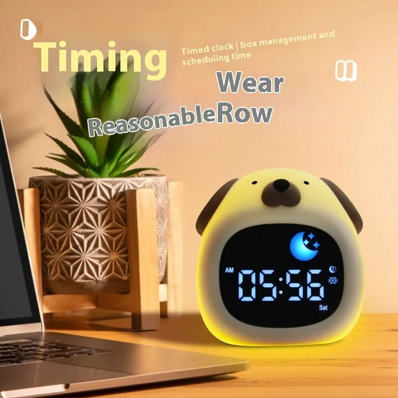 Animal shape pat colour changing small night lamp with built-in battery animal style cartoon shape