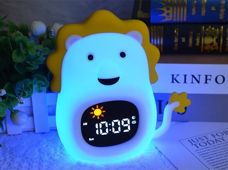 Animal shape pat colour changing small night lamp with built-in battery animal style cartoon shape