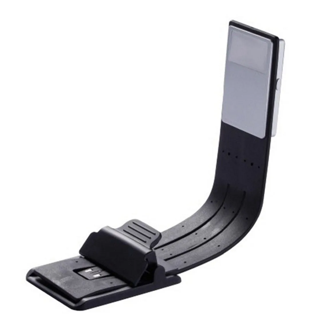 LED Kindle light in black, USB rechargeable flexible clip book lamp for e-readers