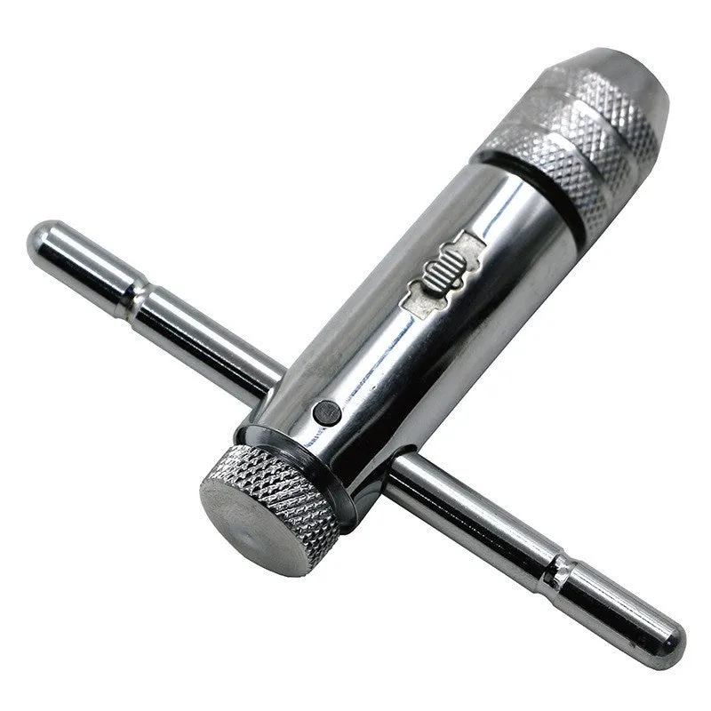 M3-M8 adjustable ratchet hand tap wrench set two pieces tool steel metric threading tool