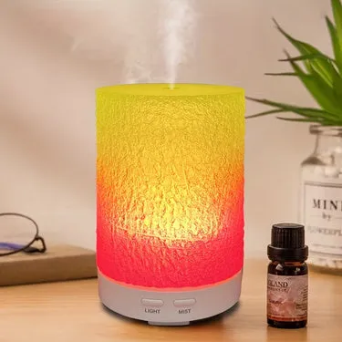Electric humidifier for baby bedside with aromatherapy and ambient light, ABS resin body, red and green colour option
