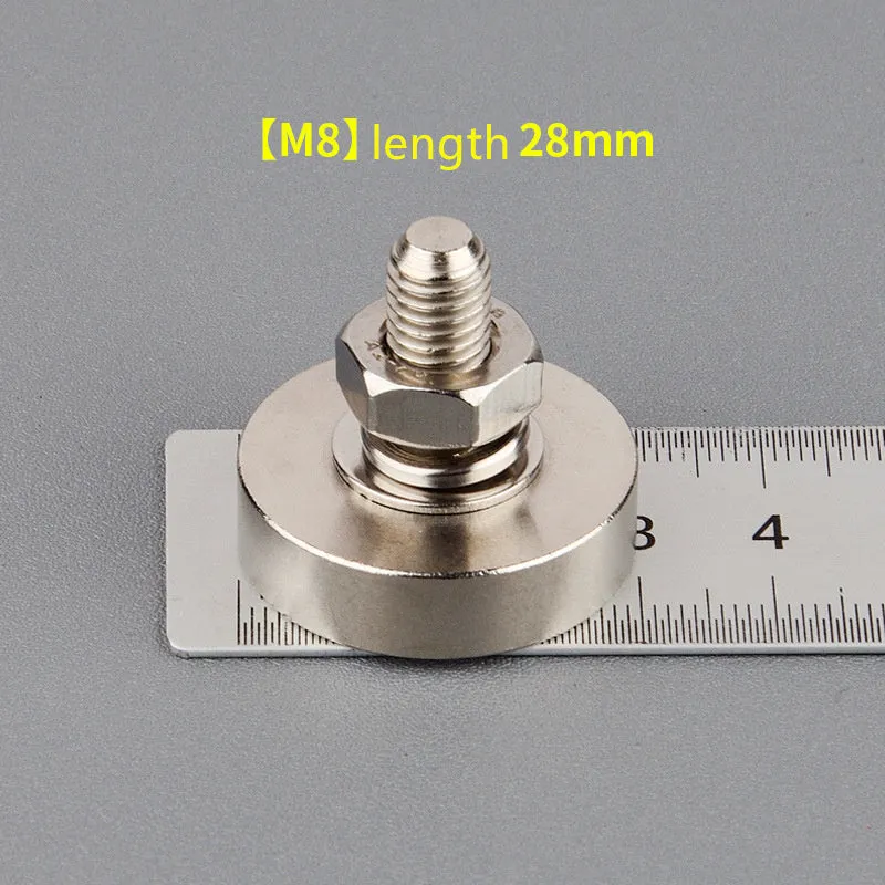Round 60mm neodymium iron boron magnet salvage device with rope for iron retrieval