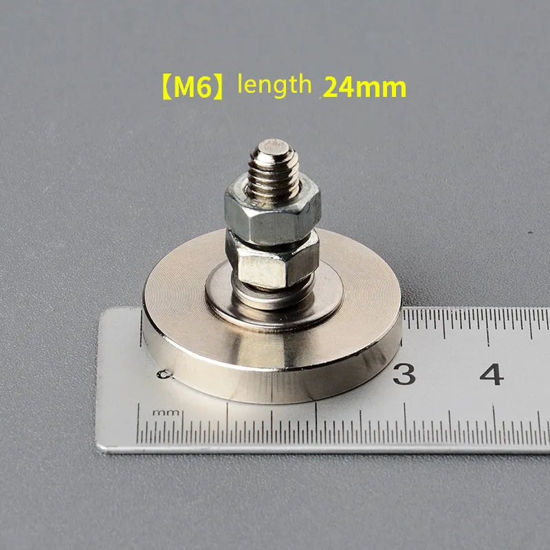Round 60mm neodymium iron boron magnet salvage device with rope for iron retrieval