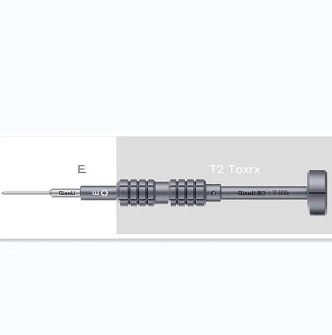 iPhone repair screwdriver with T2 cross triangle bits and aviation alloy aluminium handle
