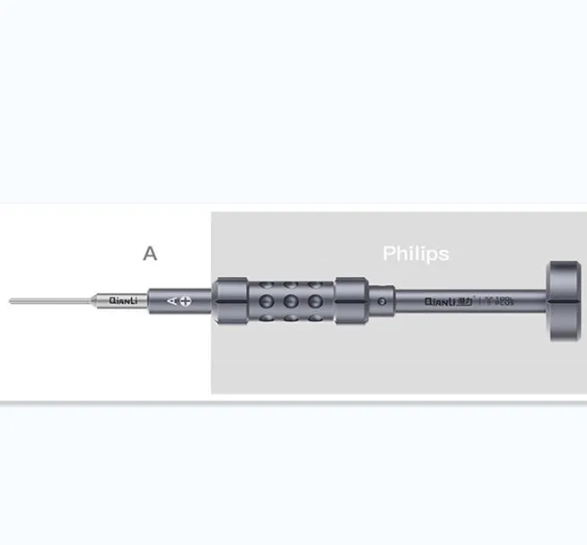 iPhone repair screwdriver with T2 cross triangle bits and aviation alloy aluminium handle