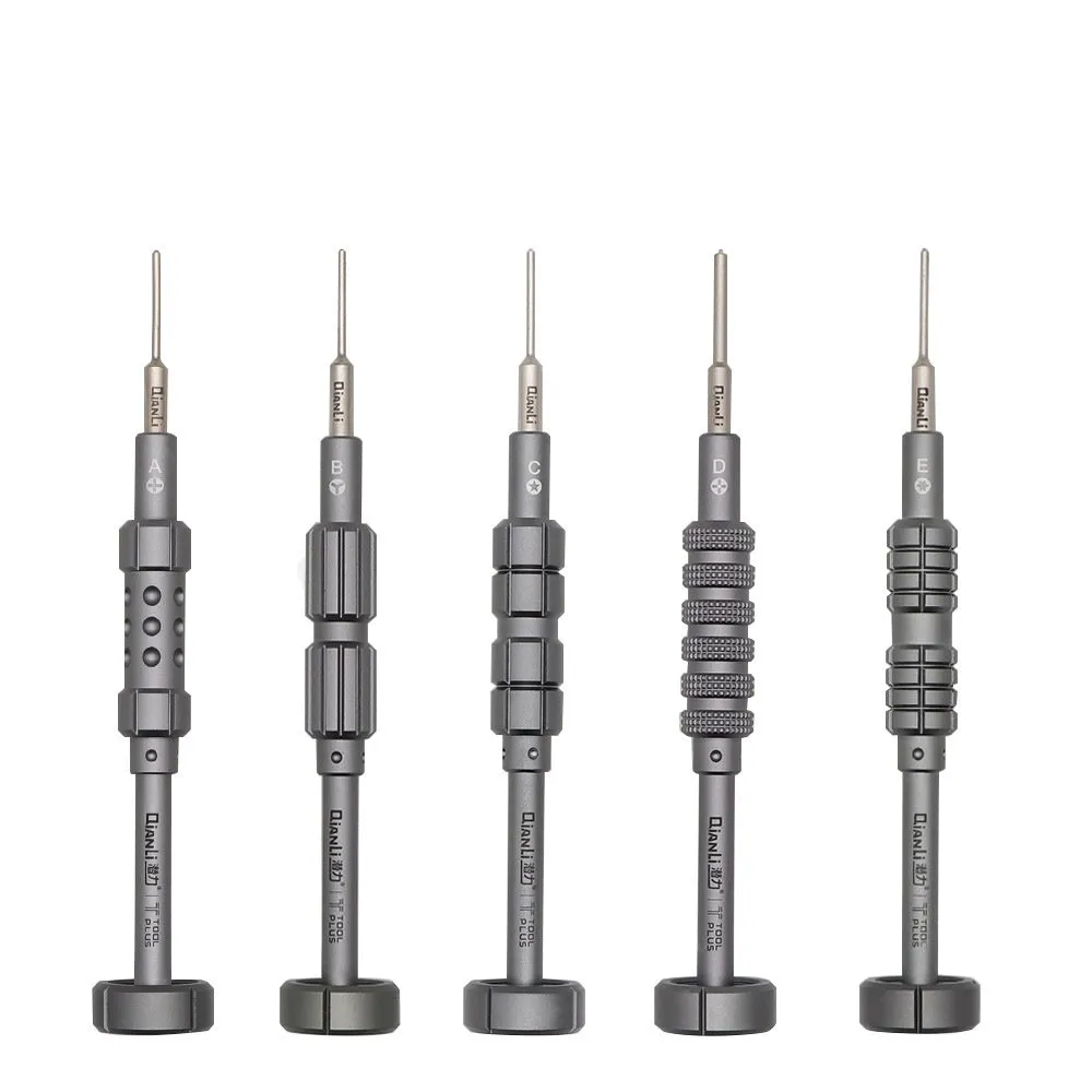 iPhone repair screwdriver with T2 cross triangle bits and aviation alloy aluminium handle